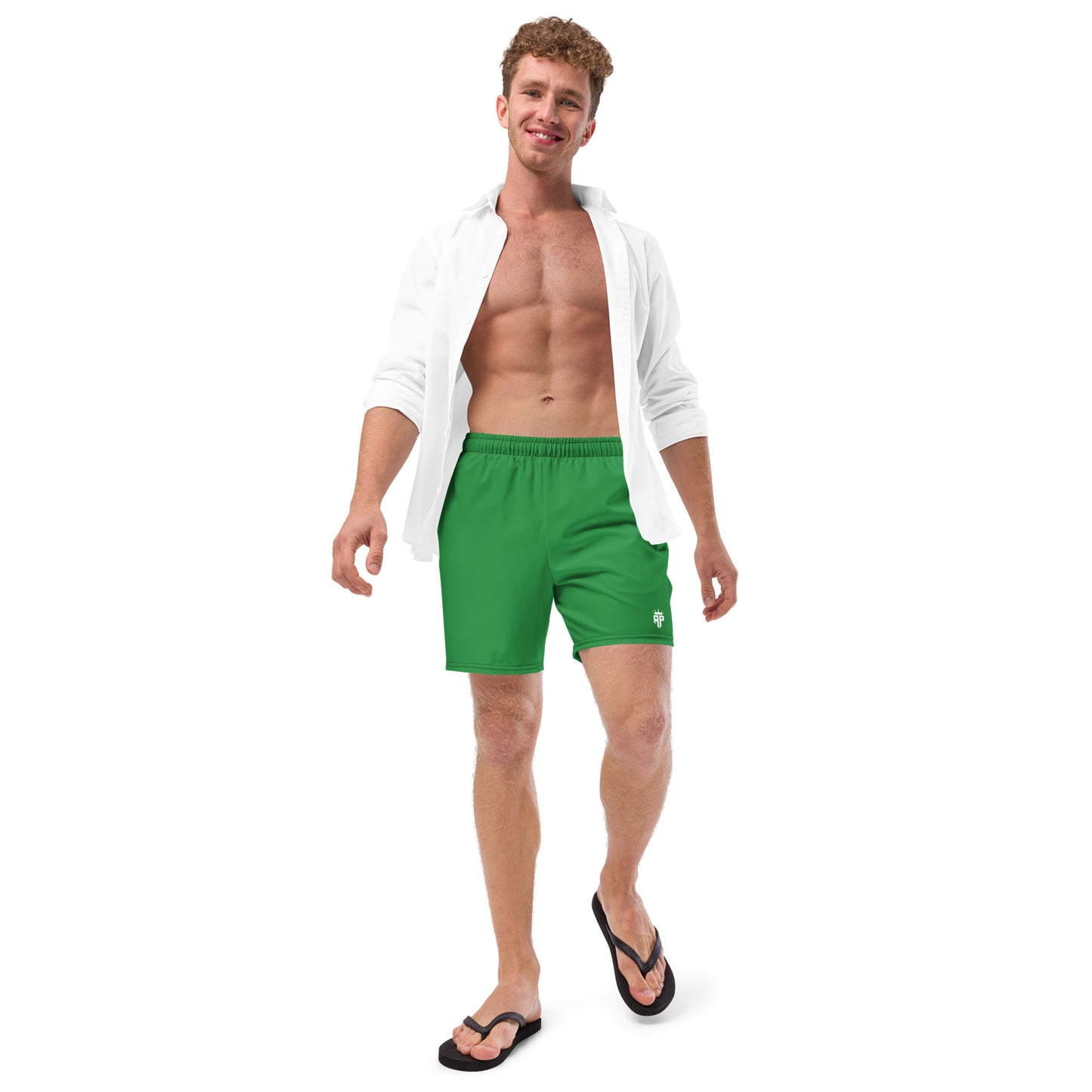 Signature Green Swim Trunks