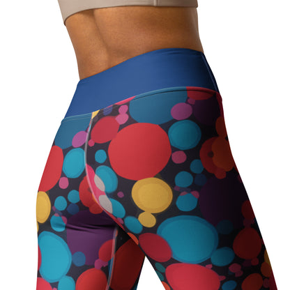 Dark Polka Yoga Leggings