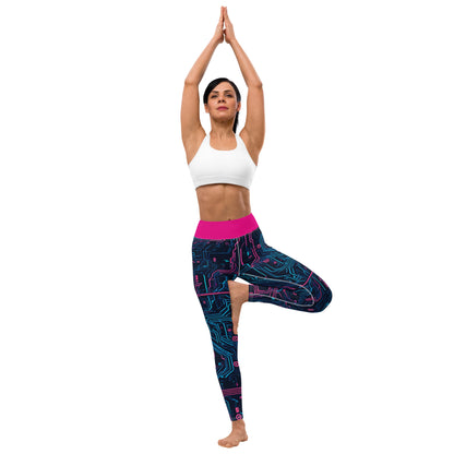 Cybernetic Serenity Yoga Leggings