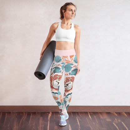 Boho Flowers Yoga Leggings