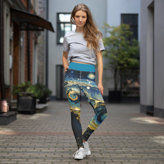 Cosmic Twist Yoga Leggings