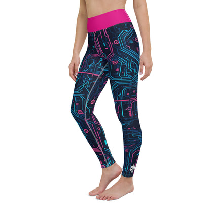 Cybernetic Serenity Yoga Leggings