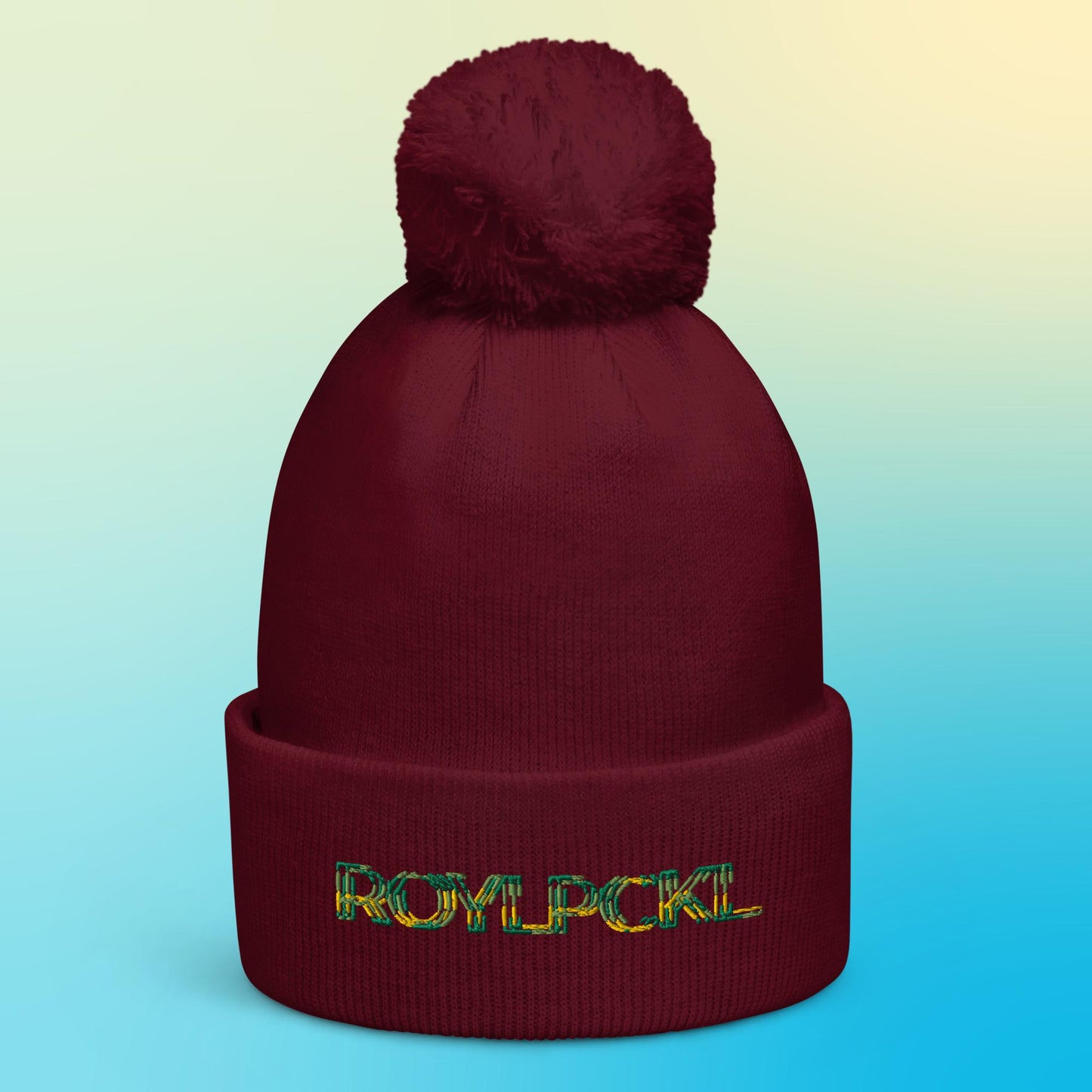 RoylPckl Worm Pom Pom Beanie