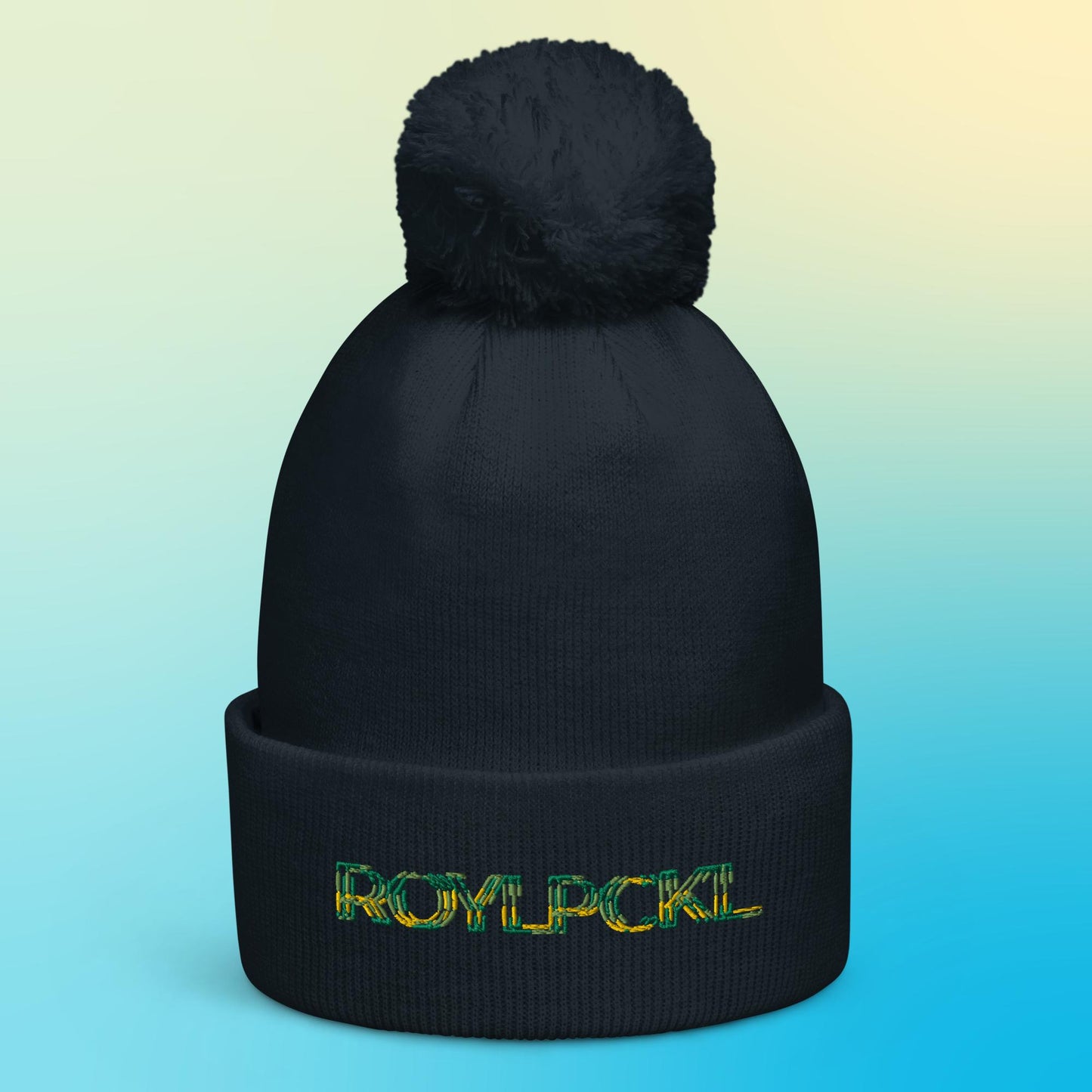 RoylPckl Worm Pom Pom Beanie