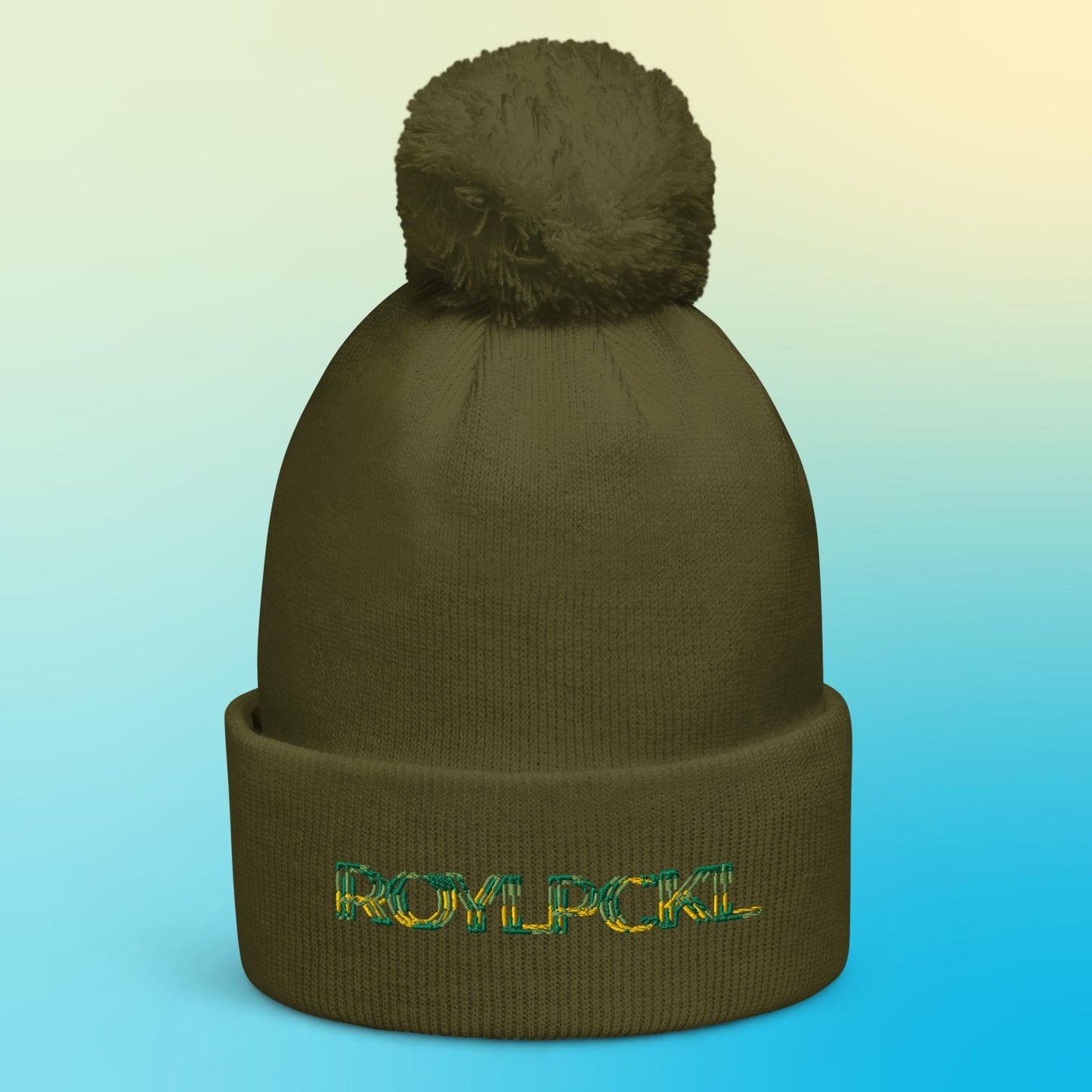 RoylPckl Worm Pom Pom Beanie