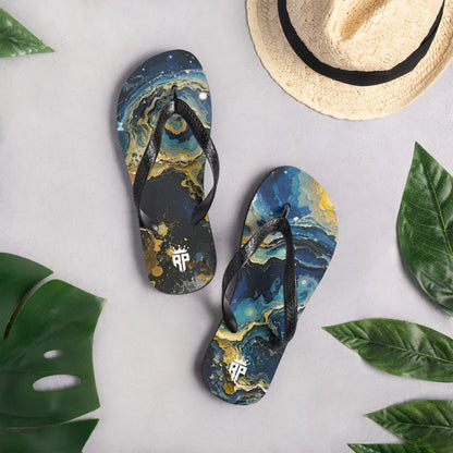 Starry Nebula Flip-Flops