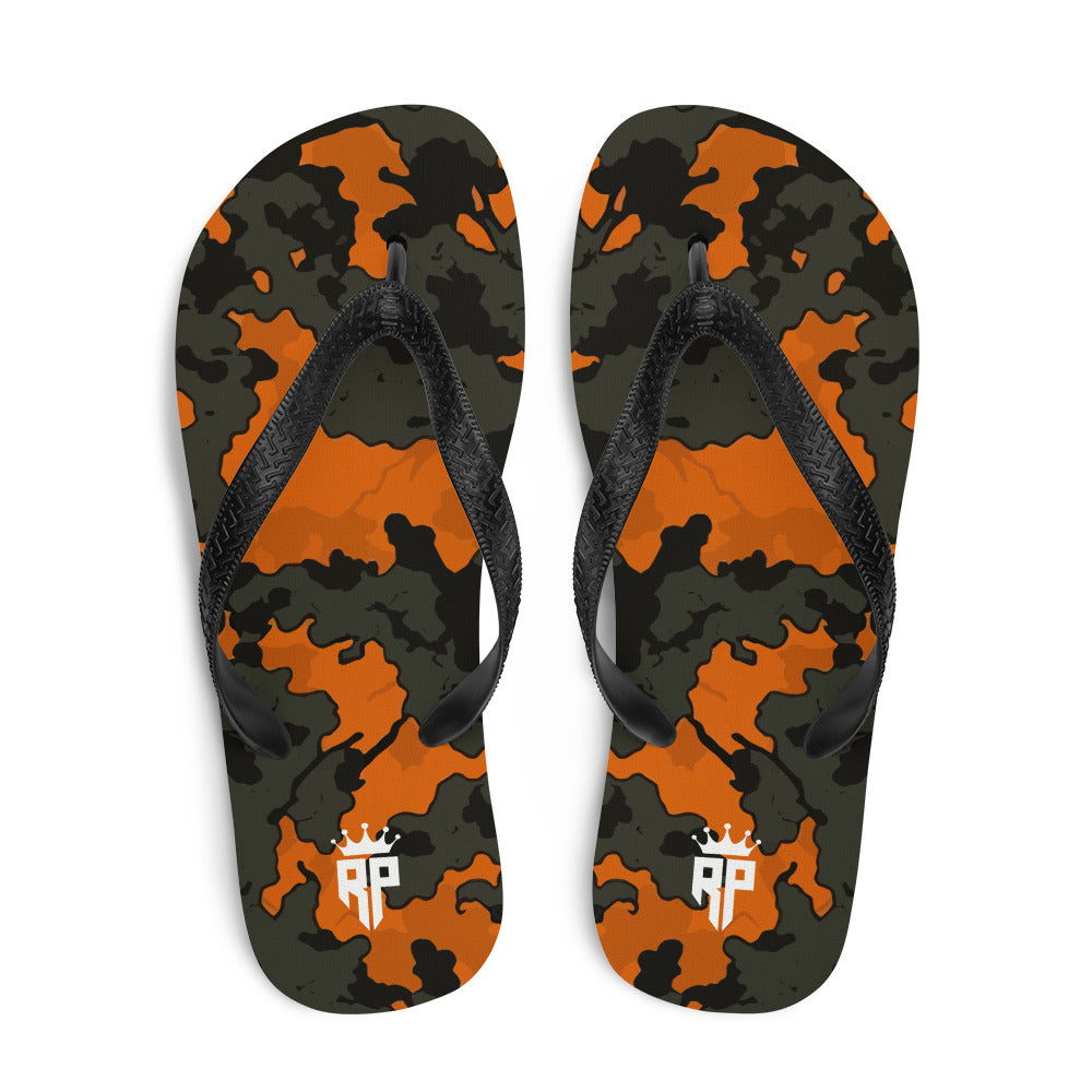 Woodland Orange Flip-Flops