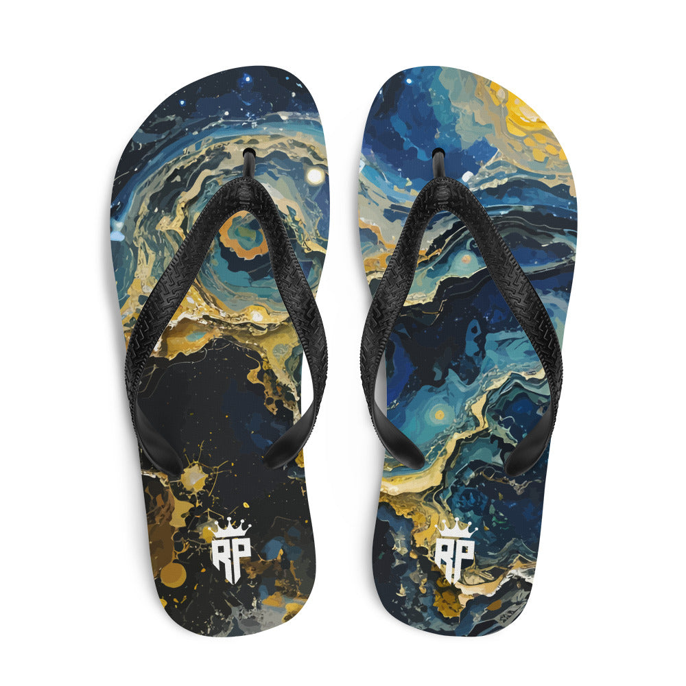 Starry Nebula Flip-Flops