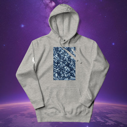 Can't See Me Pixel Blue Hoodie