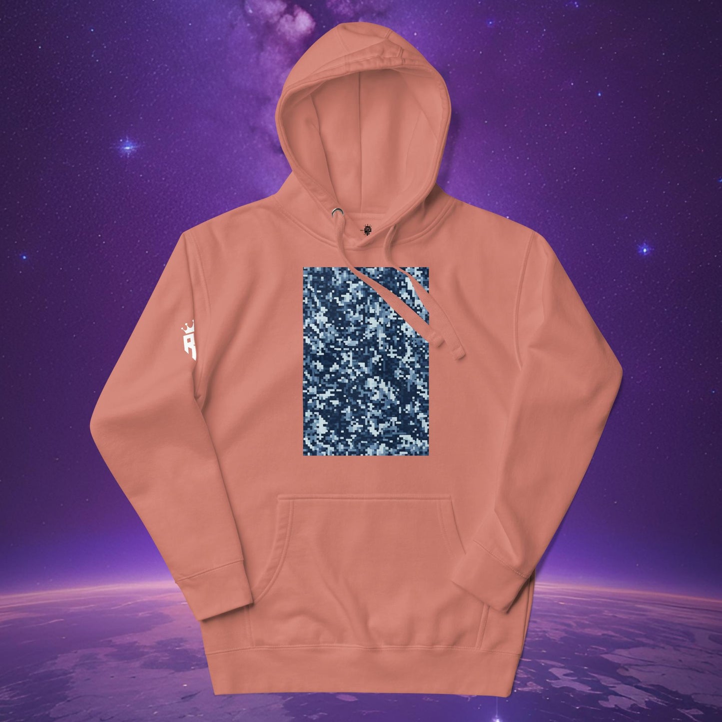 Can't See Me Pixel Blue Hoodie