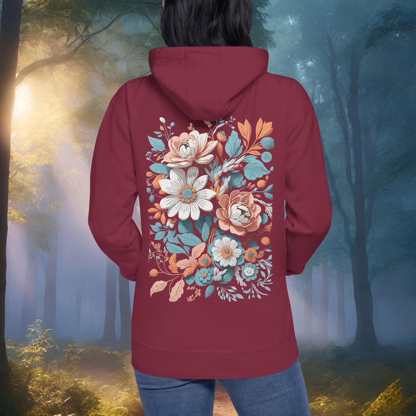 Boho Flowers Hoodie