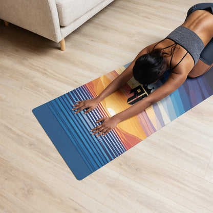 Layered Sunset Yoga Mat