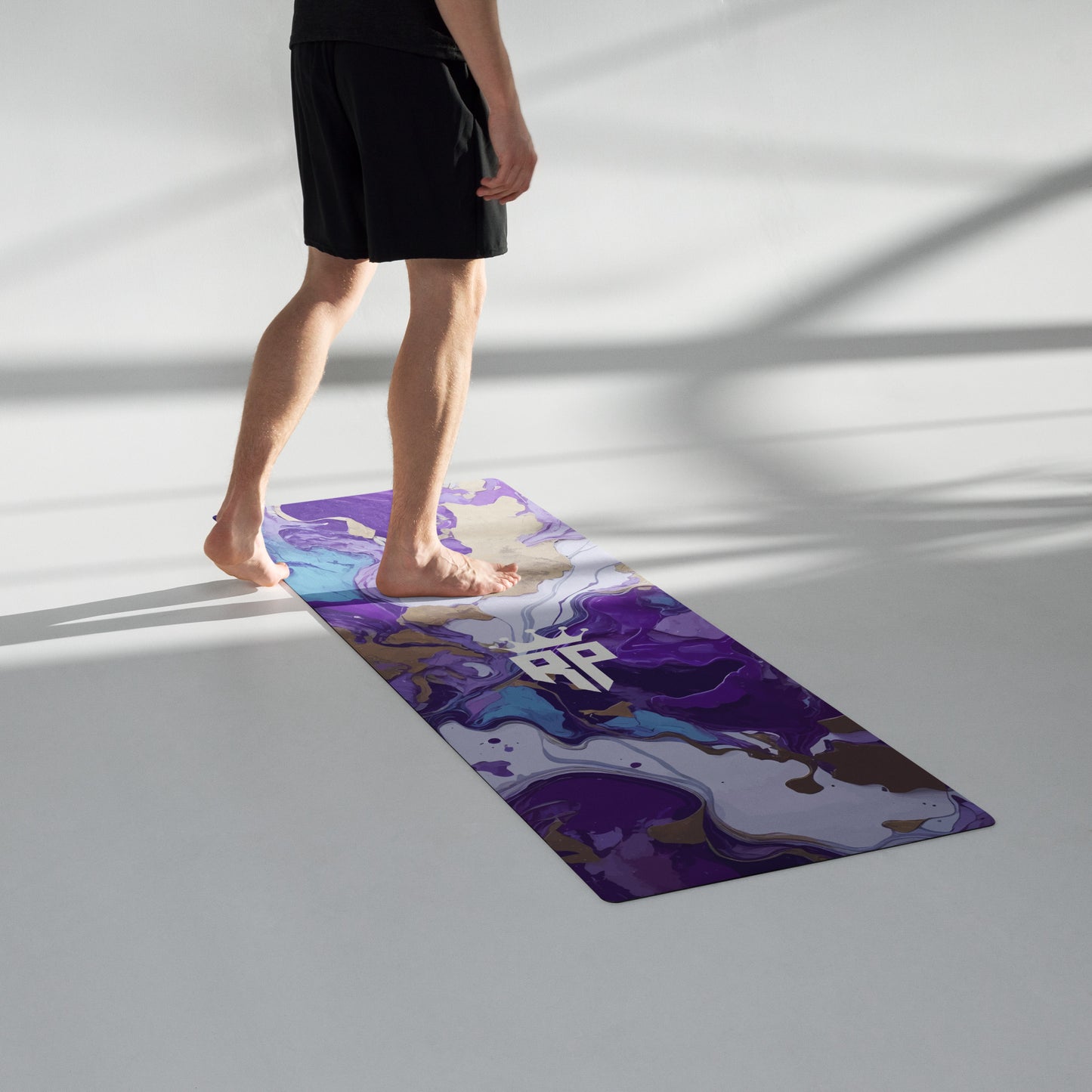 Paint Mix Purple Yoga Mat
