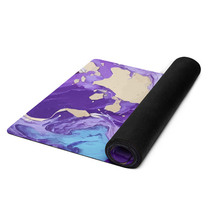 Paint Mix Purple Yoga Mat