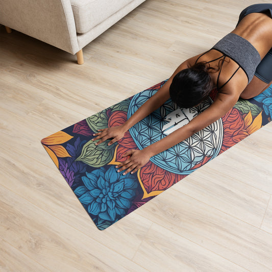 Radiant Blossom Yoga Mat